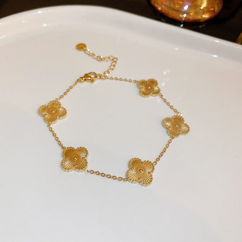 Zircon Flower Bracelet
