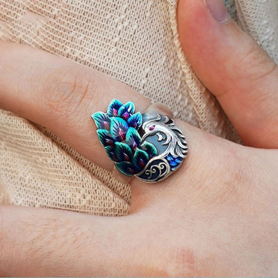 Enamel Phoenix Ring