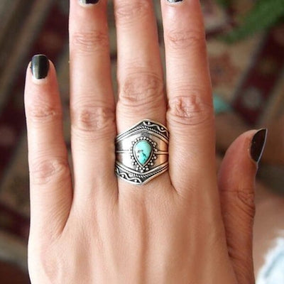 🔥Last Day 49% OFF🎁Boho Turquoise Ring