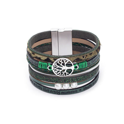 Hollow Life Tree Multi Layer Bracelet