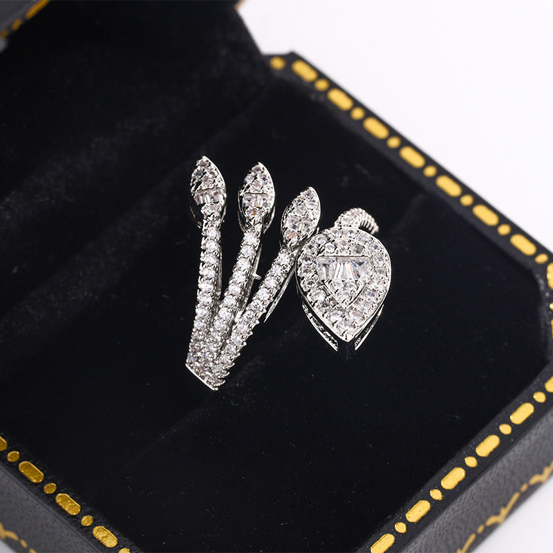 Gwregys Blodyn Creadigol Vintage Zirconia