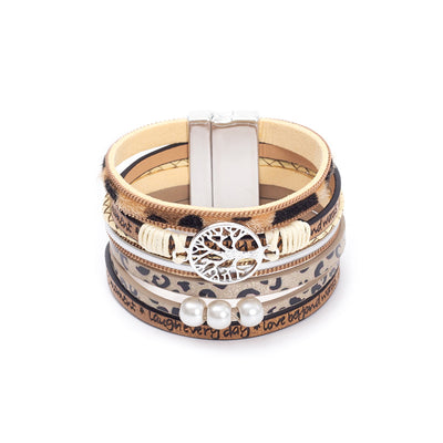 Hollow Life Tree Multi Layer Bracelet
