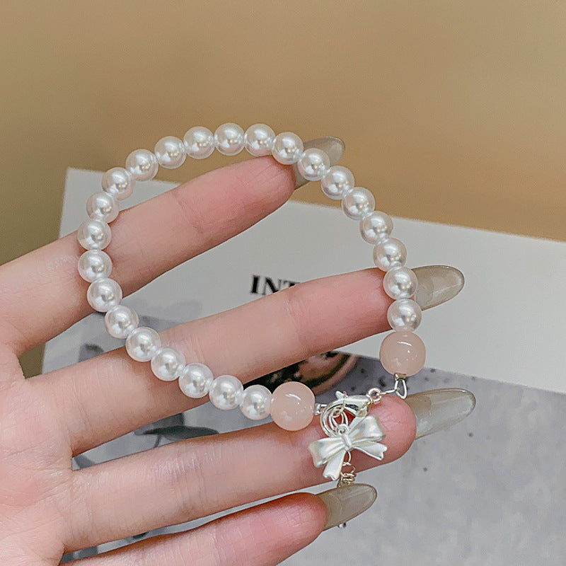 Butterfly Knot Pearl Bracelet