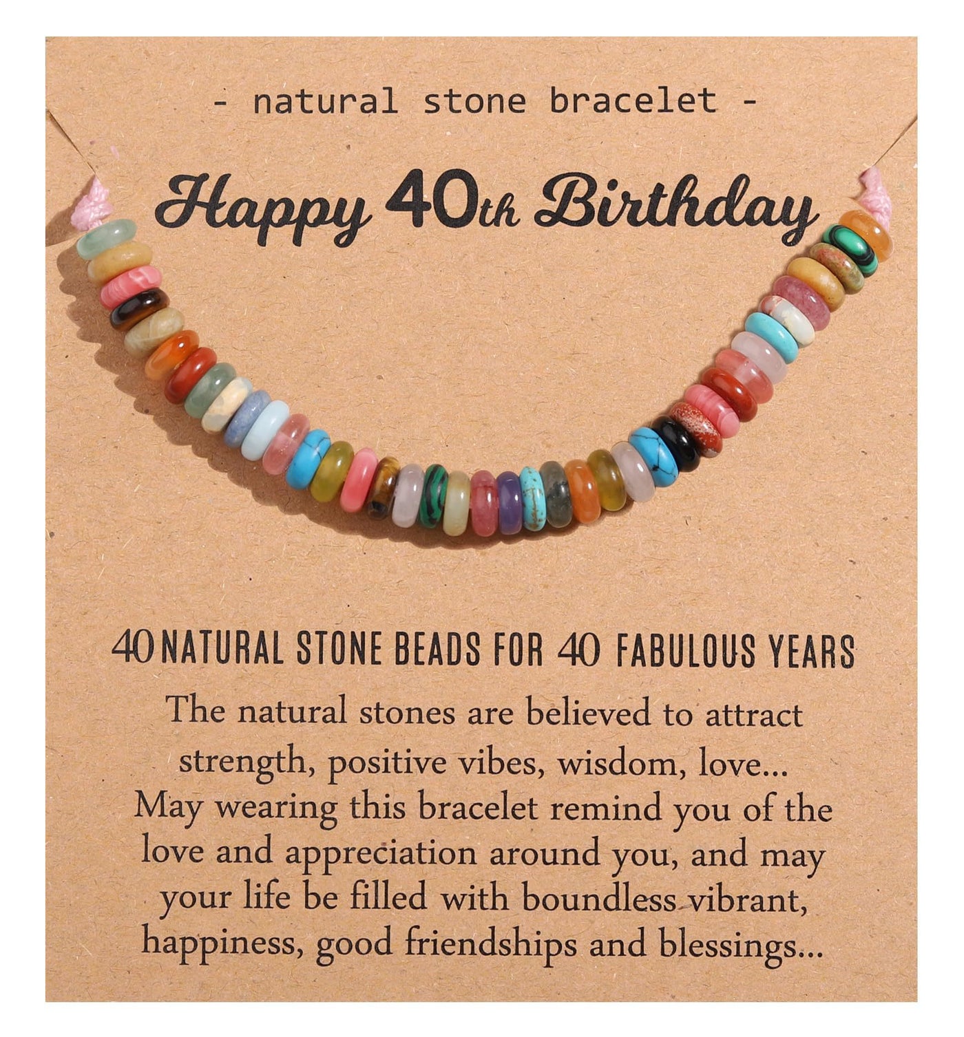 Natural Healing Crystal Birthday Bracelet Gifts