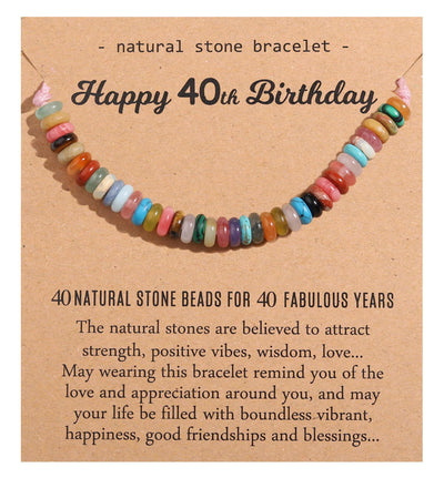 Natural Healing Crystal Birthday Bracelet Gifts