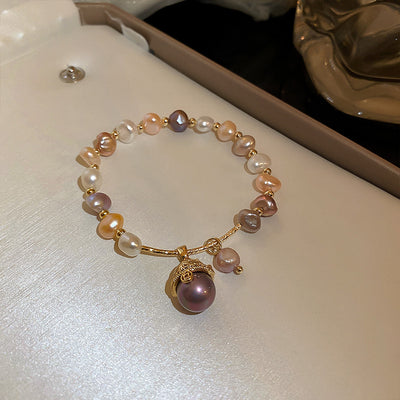 Baroque Freshwater Pearl Zircon Bracelet