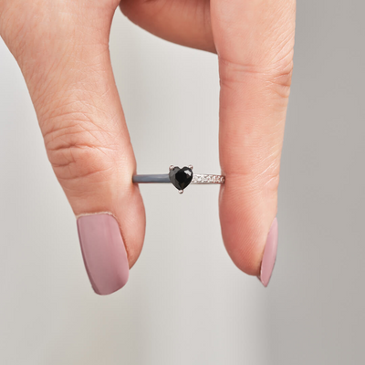 I'm Choosing My Peace Black Enamel Ring