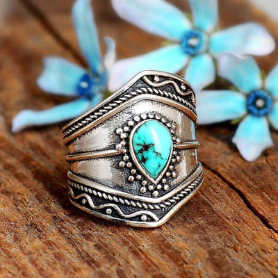🔥Last Day 49% OFF🎁Boho Turquoise Ring