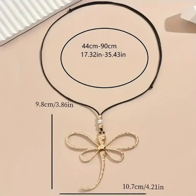 Classic Style Dragonfly Pendant Necklace