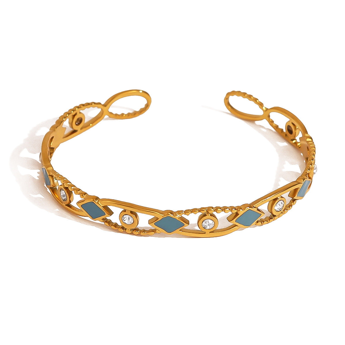 Zircon Drip Oil Diamond Hollow Bracelet