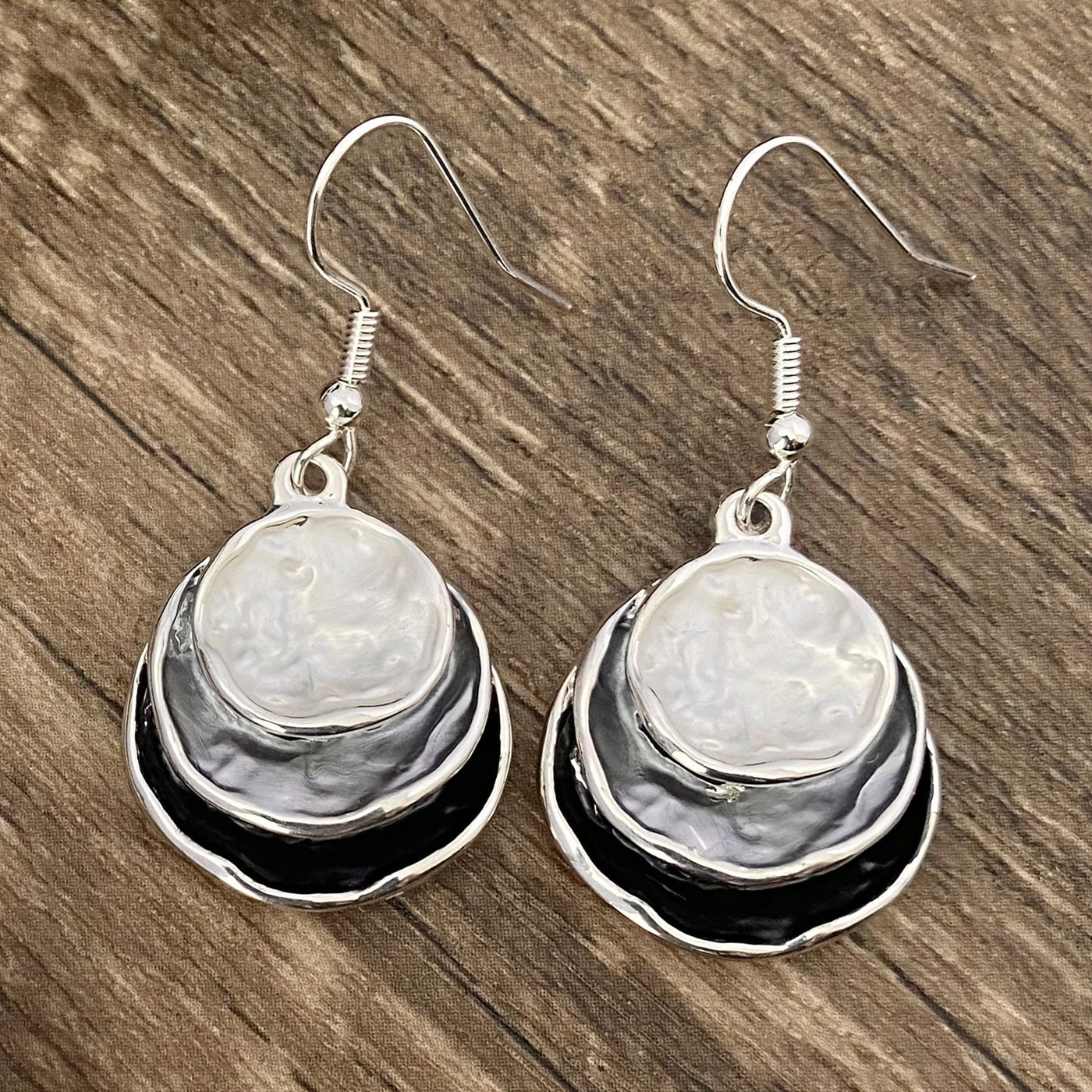 Bohemian Triple Circle Hollowed Out Three Dimensional Dangle Earrings