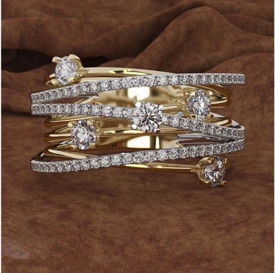 Cross Color Coded Ring
