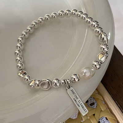Geometric Rectangular Pearl Bracelet