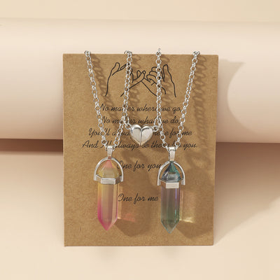 Column Pendant Necklace Couple Magnetic Necklace