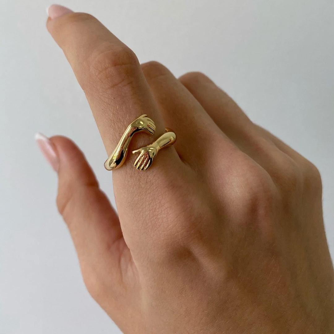 🎁2023-Christmas Hot Sale🎁🤩2023 New Couple Hug Ring💕