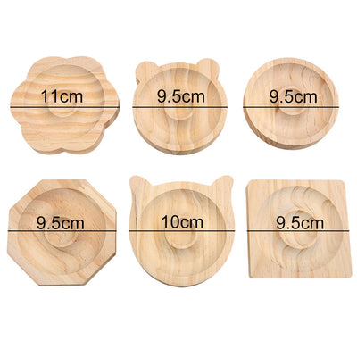 Pine Wood Color Bracelet Display Plate