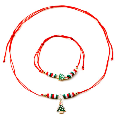 Christmas Oil Drop Bell Necklace