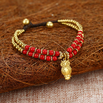 Retro Animal Handmade Woven Turquoise Bracelet
