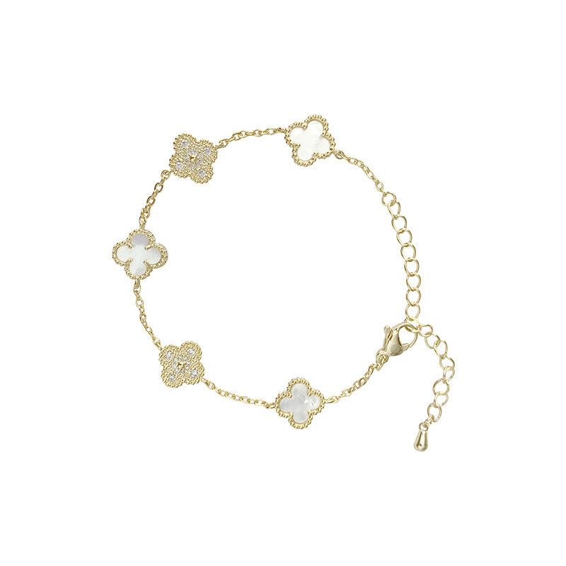 Zircon Flower Bracelet