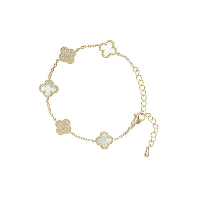 Zircon Flower Bracelet