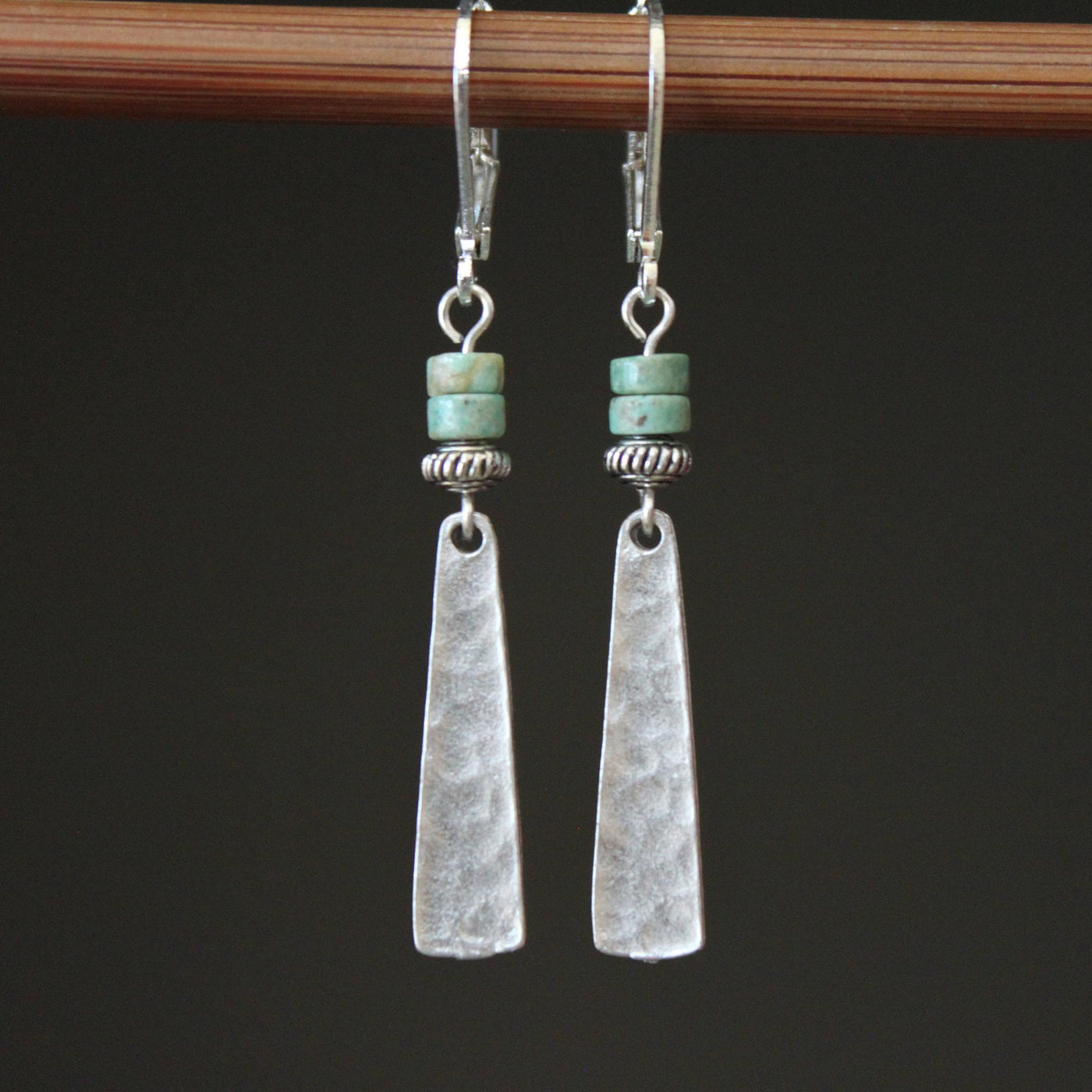 Vintage Turquoise Silver Bobo Earrings