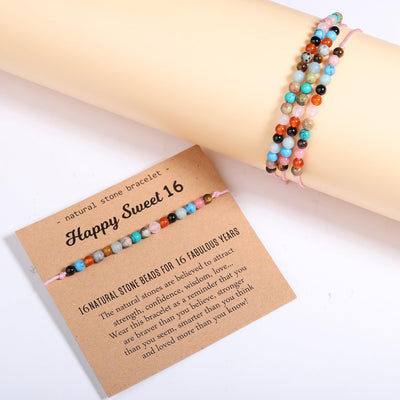 Natural Healing Crystal Birthday Bracelet Gifts