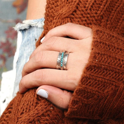 🔥Last Day 49% OFF🎁Turquoise Spinner Ring