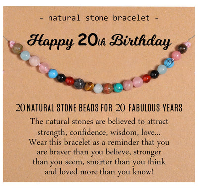 Natural Healing Crystal Birthday Bracelet Gifts