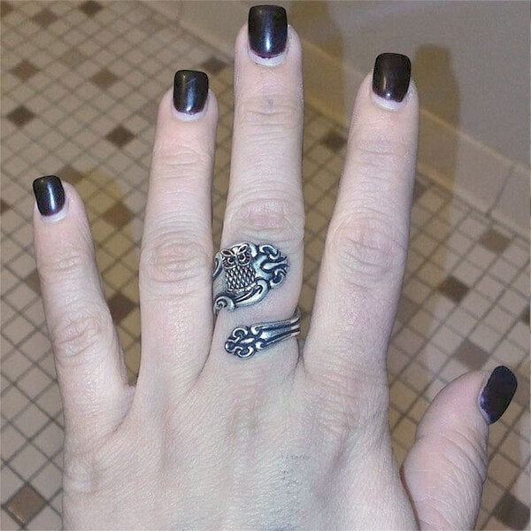🔥Last Day 49% OFF🎁Owl Spoon Ring