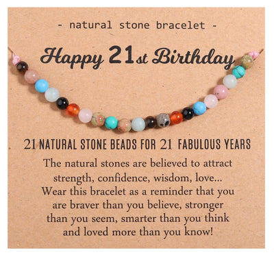 Natural Healing Crystal Birthday Bracelet Gifts