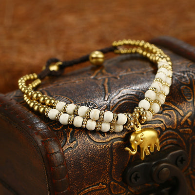 Retro Animal Handmade Woven Turquoise Bracelet