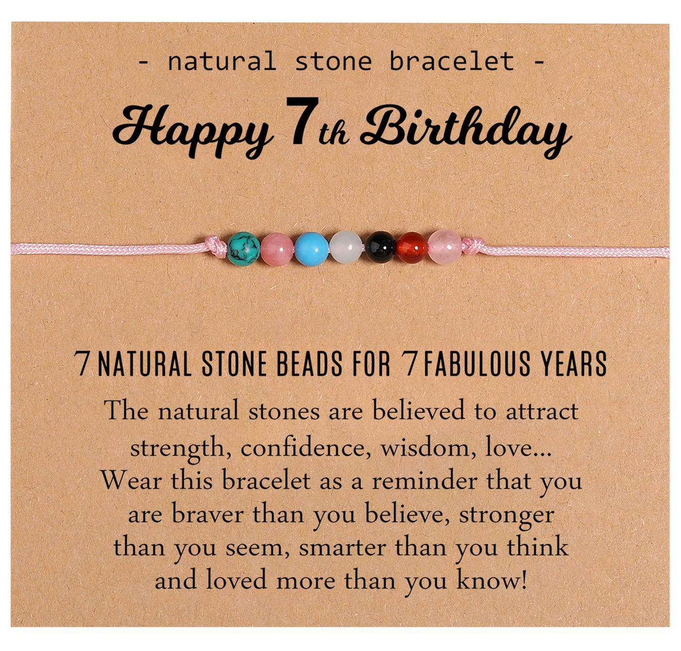 Natural Healing Crystal Birthday Bracelet Gifts
