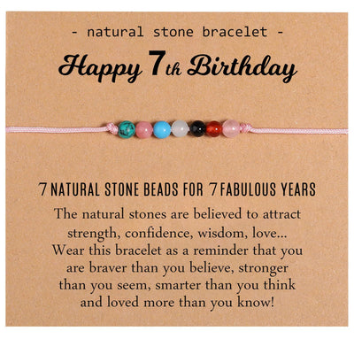 Natural Healing Crystal Birthday Bracelet Gifts