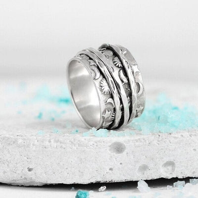🔥Last Day 49% OFF🎁 Spinner Star Moon Sun Ring🌌