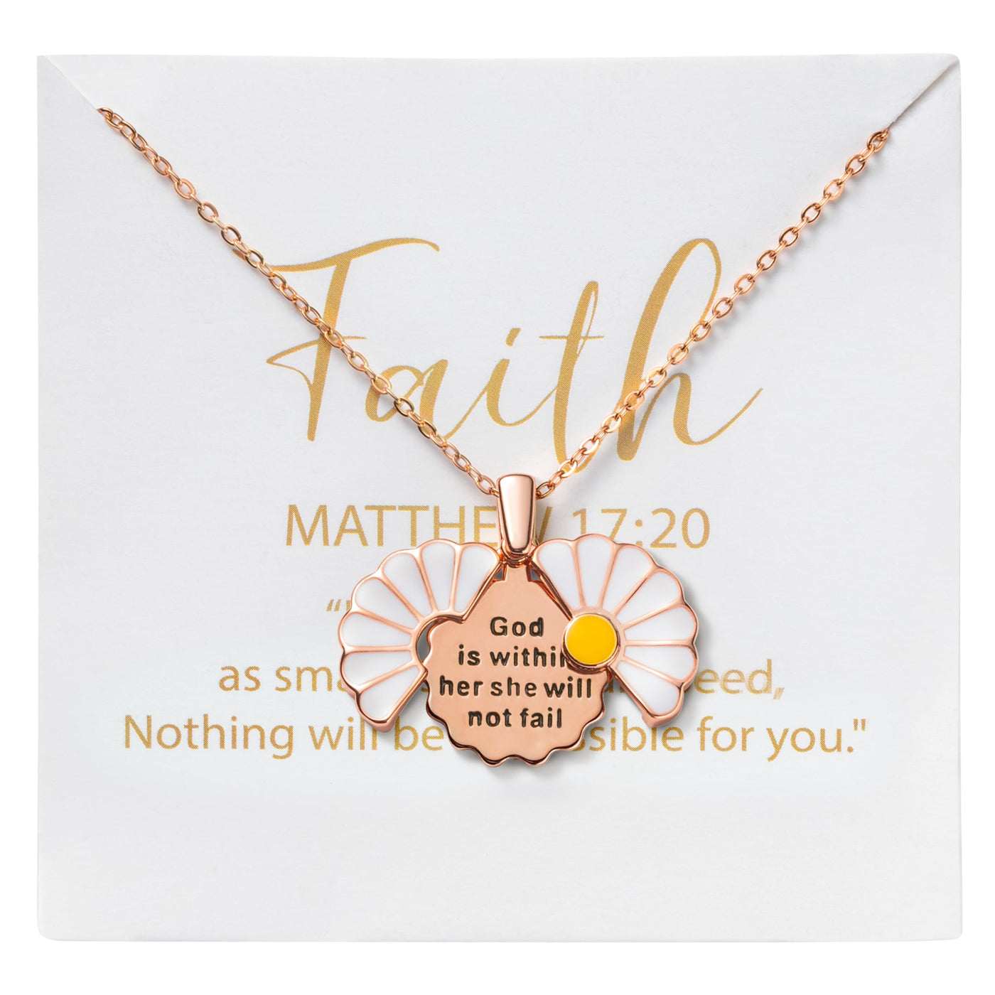 Hidden Message Daisy Locket Necklace