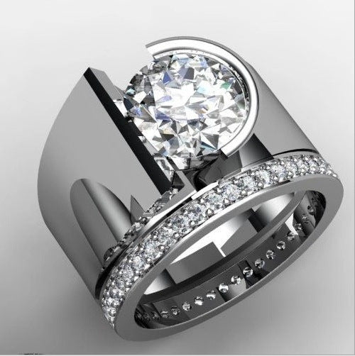 Wide And Minimalist Ring
