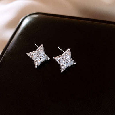 Set Goron Ddiamwnt Zircon Lloerlys Gwyllt