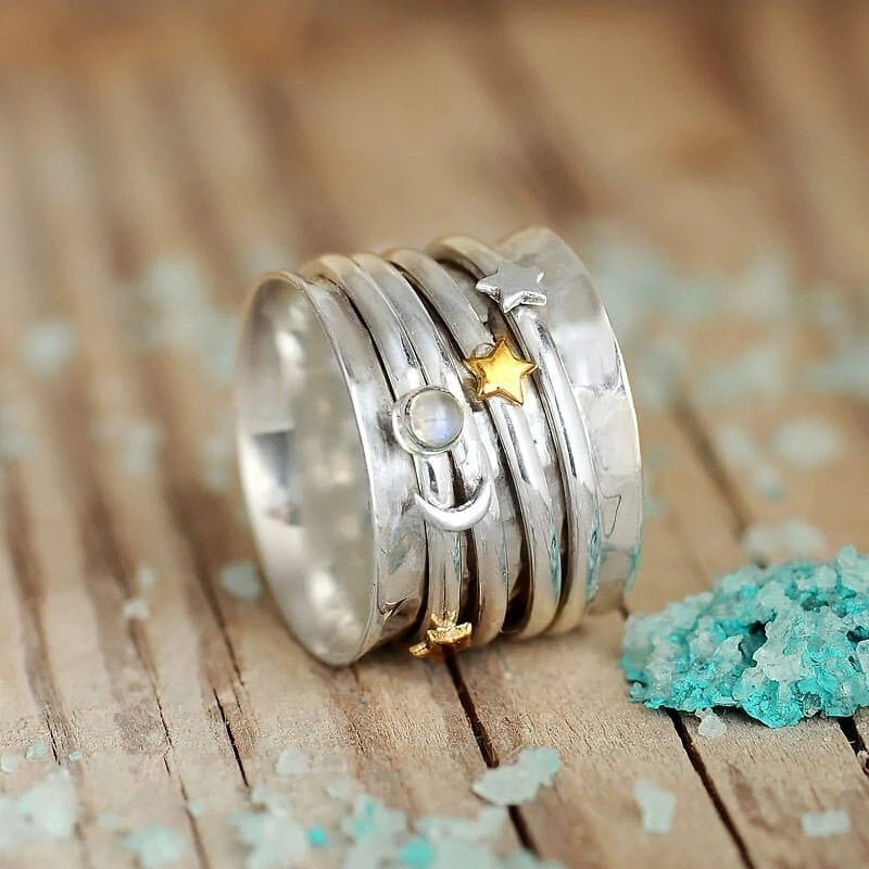 🔥Last Day 49% OFF🎁Star Moon Sun Ring