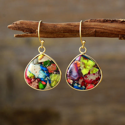 Bohemian Emperor Stone Earrings