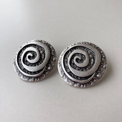 Clocsiau Spiral Gwyn Hynafol Boho Celfyddydol