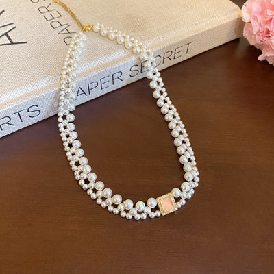 Cherry Blossom Pearl Necklace
