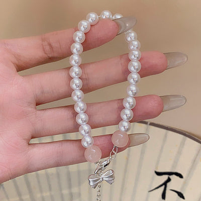 Butterfly Knot Pearl Bracelet