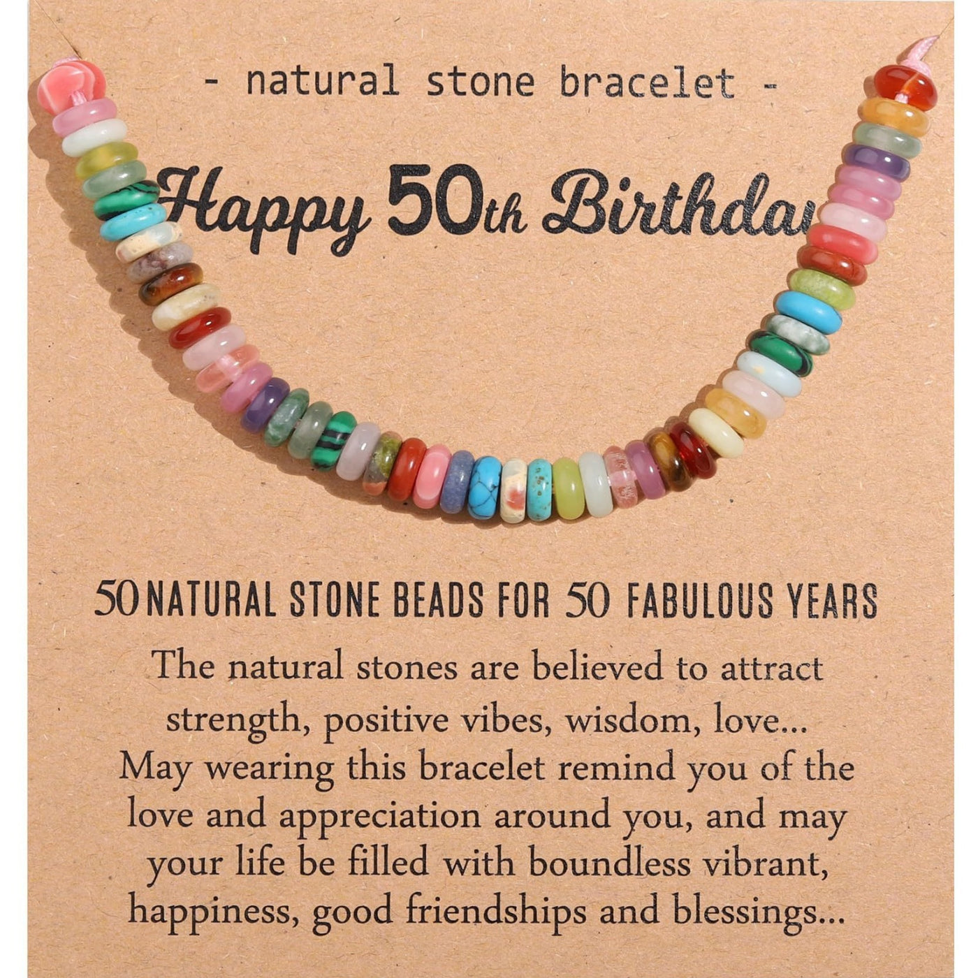 Natural Healing Crystal Birthday Bracelet Gifts