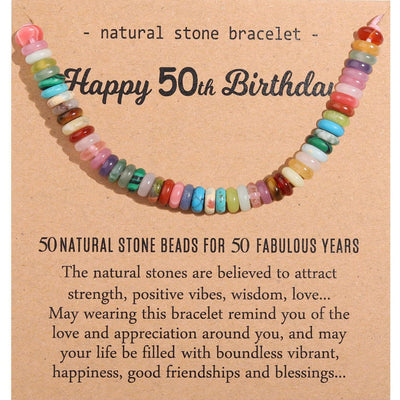 Natural Healing Crystal Birthday Bracelet Gifts