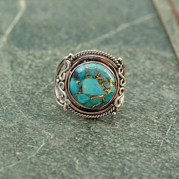 🔥Last Day 49% OFF🎁Boho Turquoise Ring