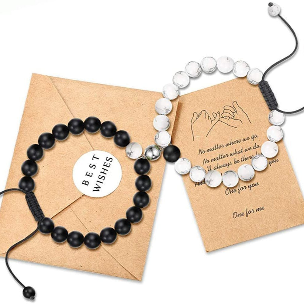 Colorful Stone Weaving Bracelet Couple Bracelet