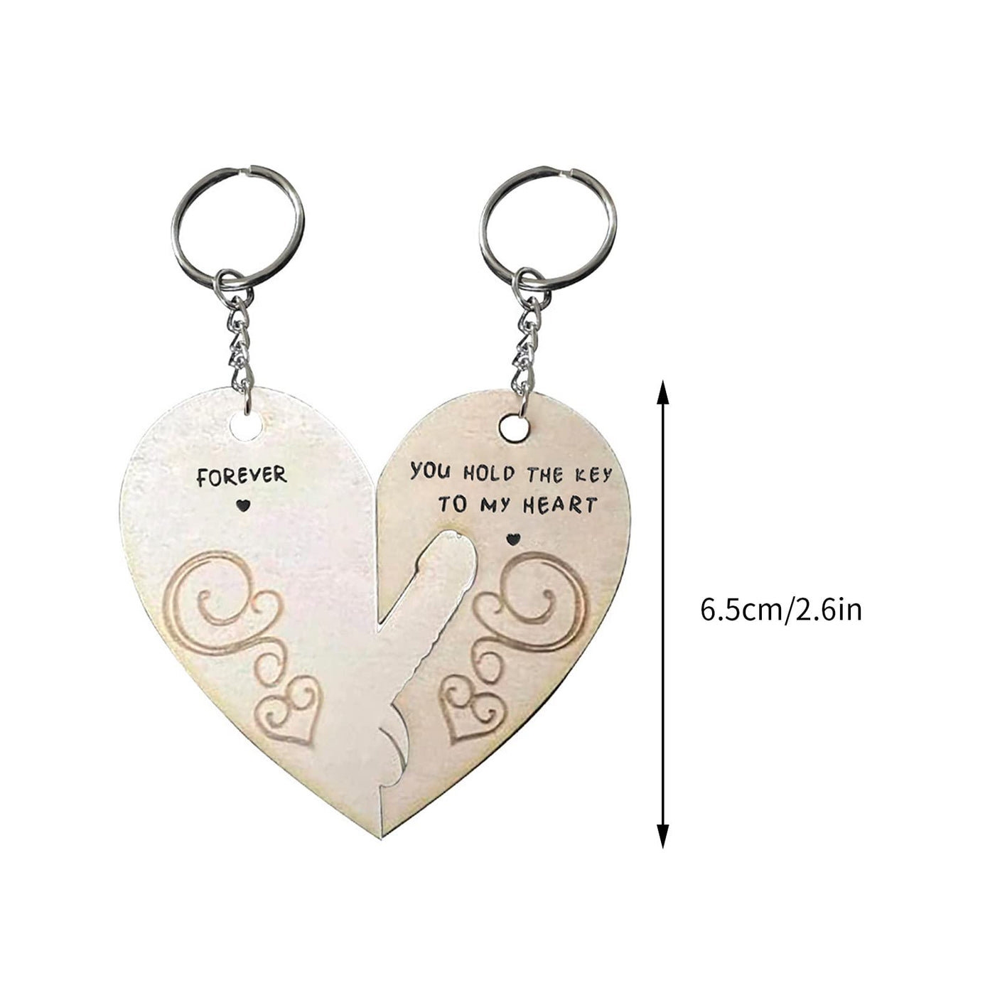 🔥Last Day 49% OFF🔥You Hold The Key to My Heart & Forever Couple Keychain