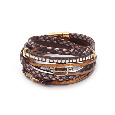 Love Pearl Multi Layer Leather Bracelet