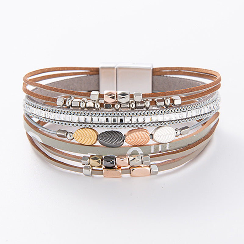 Summer Beach Leather Bracelet