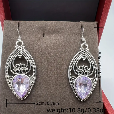 Clychau Dangos Mân-Amethyst Gwneud yn Llawn.